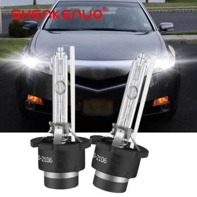 D2S D2R Ice Blue 6000K HID Headlight Bulb High Low Beam For BMW E46 325i 330i M3 - Image 1 of 4