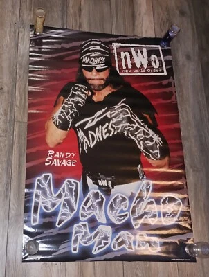 Póster Macho Man Randy Savage 1996 nWo con licencia oficial de WCW, WWF Foto 1 de 2