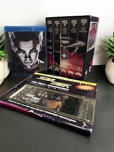 Star Trek 3pc The Movies 25th Anniversary Collector's Set VHS +Film Cell NIB - Picture 1 of 11