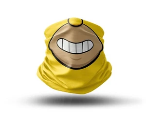 Washable Fabric Face Cover Neck Gaiter Homer Smile Design Print EU Made - Picture 1 of 6