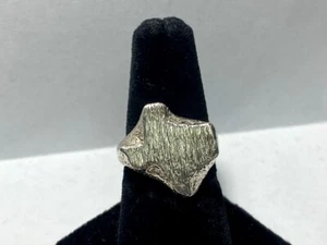 0,925 Sterlingsilber gebürstetes Texas Nugget Band * - Bild 1 von 2