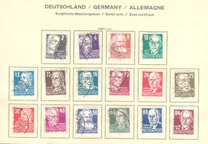 Soviet occupation zone Germany Personalities from politics, art and science used - Picture 1 of 1