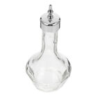 Glass Bitters Bottle with Stainless Steel Top -
