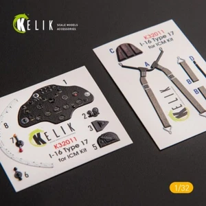 I-16 type 17 -. Interior 3D Decals (for ICM) Scale 1:32 KeliK K32011 - Picture 1 of 6