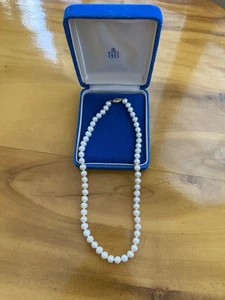 Vintage Family Estate Heavy Cultured Pearl 16” Necklace With 14k Gold Closure - Picture 1 of 12