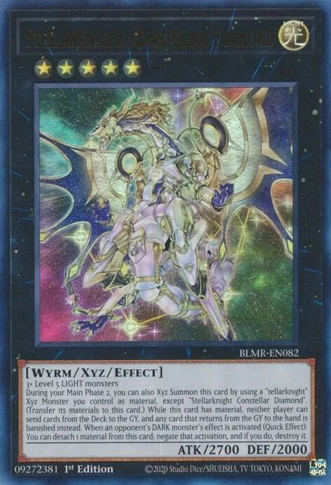 BLMR-EN082 Stellarknight Constellar Diamond Ultra Rare NM 1st Ed YuGiOh TCG - Image 1 of 1