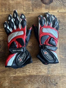 RST Leder Motorradhandschuhe Medium rot schwarz - Bild 1 von 13