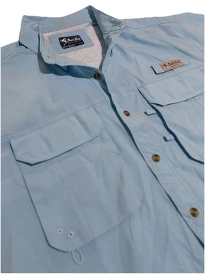 Camisa de pesca con botones ventilados manga corta talla grande nueva Foto 1 de 4