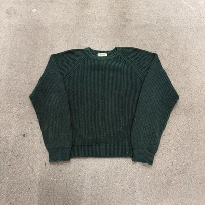 LL Bean Vintage Fisherman knit Sweater Size Large - Image 1 of 4