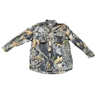 Mossy Oak Treklite Shirt Sz XLBrush Camo Long Sleeve Pockets Lightweight Hunting - Image 1 of 4