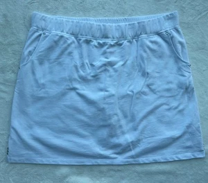 Quacker Factory Women’s XL White Knit Skort with Rhinestones - Bild 1 von 9