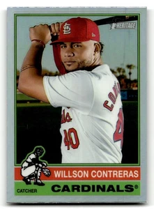 2025 Topps Heritage Willson Contreras #218 Chrome Refractor St. Louis Cardinals - Picture 1 of 2