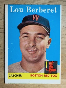 1958 Topps #383 Lou Berberet (en muy buen estado) - Imagen 1 de 2
