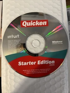 Intuit Quicken Starter Edition 2009 NEW Disc Only - Picture 1 of 4