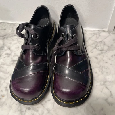 Винтажные лоферы Doc Dr. Marten's Purple Sylvia / Sylwia Chunky с 2 отверстиями US9 UK7 41 - Изображение 1 из 4