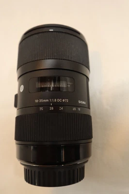 SIGMA 18-35MM F/1-1.8 DC 72 LENS FOR CANON *** - Image 1 of 4