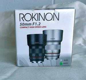 Rokinon RK50M-FX 50mm F/1.2  Lens for Fuji X - Flawless - Black - Picture 1 of 5