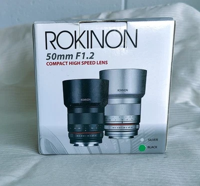 Rokinon RK50M-FX 50mm F/1.2  Lens for Fuji X - Flawless - Black - Image 1 of 4