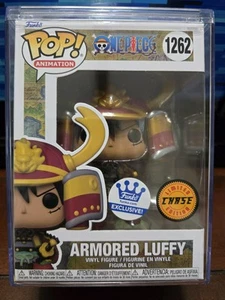 Pop One Piece Armored Luffy Chase Funko Shop Exclusive Metallic 1262 +Protector - Picture 1 of 7