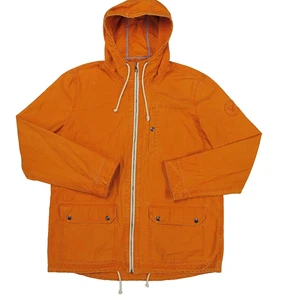 Vintage American Eagle Canvas Smock Jacket Mens LT Large Tall Orange Gunner Y2K - Picture 1 of 14