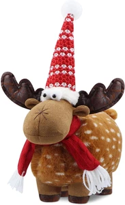 Estatuillas de alce suecas hechas a mano decoración de renos de Navidad Tomte Navidad en - Imagen 1 de 12