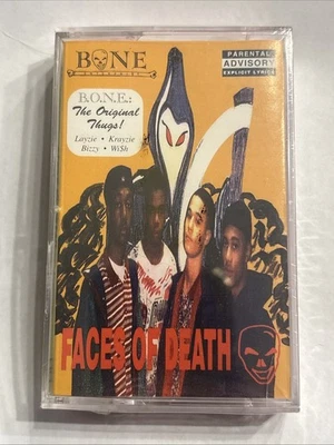 B.O.N.E. Enterprise  Faces Of Death Cassette 1995 Bone Thugs N Harmony BTNH - Image 1 of 4