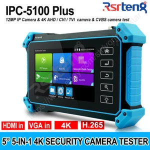 Probador de cámara Rsrteng IPC-5100 Plus 4K POE WIFI HDMI CCTV IPC AHD CVI prueba TVI - Imagen 1 de 12