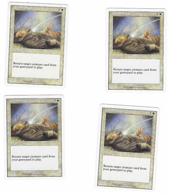 Set Of 4 Breath Of Life Starter 2000 Retro LP Magic the Gathering Card - Image 1 of 4