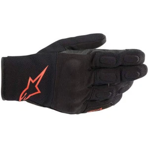 Alpinestars S Max Drystar Waterproof Gloves - Black / Red Fluo - Picture 1 of 7
