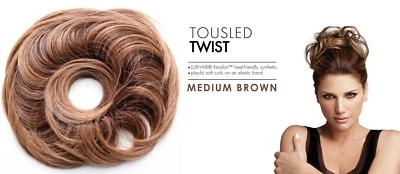 Daisy Fuentes Secret Extensions Tousled Twist Luxhair Hair MED BROWN 506311210B Foto 1 de 2