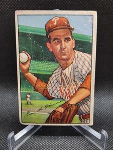 1952 Bowman #35 Gran Hamner Philadelphia Phillies Baseball Card 