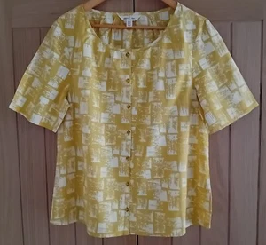 NEW EX SEASALT SIZE 10 12 14 18 Lemon Wood Marks Hay Rifle Pool Blouse Shirt Top - Picture 1 of 5