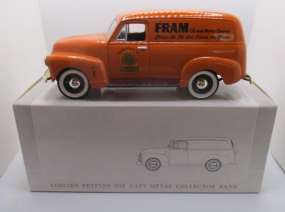 Fram GREENVILLE O. 1952 Chevrolet 3100 Panel No.1 SpecCast Die Cast Collectible - Image 1 of 4