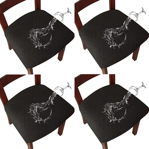 4pcs waterproof dining room kitchen chair cover, home protection decoration - Picture 1 of 96