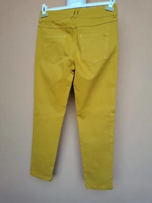 #Back2eBay Pantalone donna Fiorella Rubino elasticizato giallo tg 44  - Immagine 1 di 4