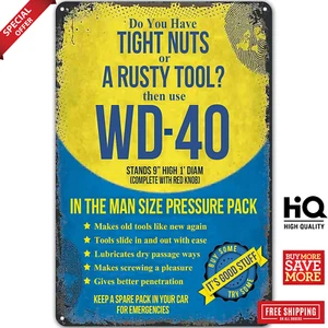 Room Man Cave Art Decoration Metal Sign Wall Decor Tin Signs Vintage Garage Tool - Picture 1 of 9