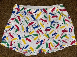 Retro TownCraft Mens Paint Print Boxer Shorts Underwear sz L 38-40 JC Penney - Picture 1 of 7