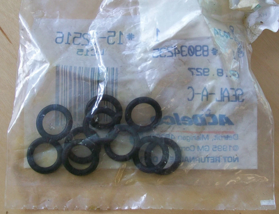 89034235 genuine OE GM air conditioning evaporator tube O-ring NOS - Image 1 of 1