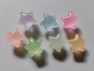 Lot of 7 Stars Glow in The Dark Shoe Charms Decorations for Crocs New - Picture 1 of 2