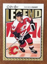 2009-10 O-Pee-Chee Calgary Flames Hockey Card #585 Theoren Fleury