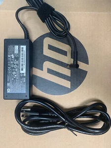 Genuine Hp AC Adapter 65W Charger blue tip 710412-001 With Chord Elitebook - Picture 1 of 3