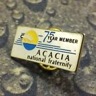 Acacia National Fraternity Pin Badge 75 Year Member