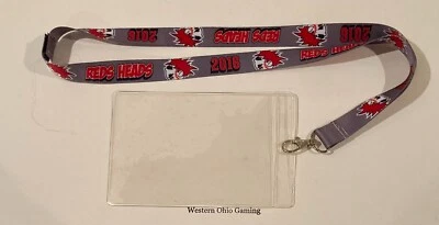 Cincinnati Reds Heads Kids Club 2016 cordón para miembros usado Foto 1 de 2