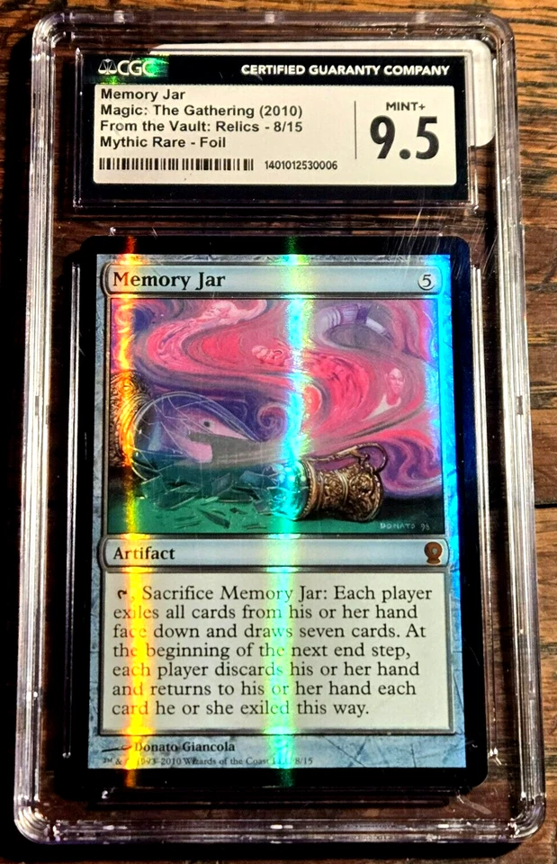 Memory Jar FOIL 9.5 CGC Gem Mint Mythic RL From the Vault Relics (2010) MTG - Image 1 of 3