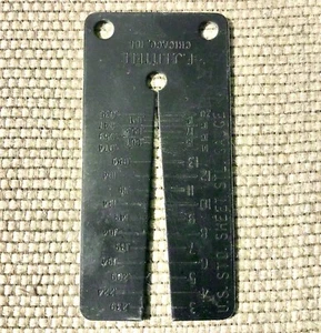 Vintage F.J. Littell Steel Gauge US Standard Sheet Steel - USA - Picture 1 of 2