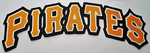 HUGE PITTSBURGH PIRATES IRON-ON PATCH - 3.25" x 9.75" - Picture 1 of 1