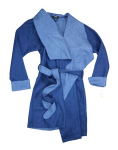 Alfani Intimates Fleece Tie Belt Long Sleeve Short Length Robe L NWT Admiral - Picture 1 of 1