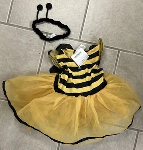 NWT Gymboree 12-18 Months 2 Piece Bumble Bee Tutu Costume and Antenna Halloween - Picture 1 of 5