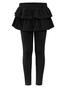 Girls Leggings Toddler Pants Leggings for Girls School Uniform Tutu Kids Ruff... - Picture 1 of 6