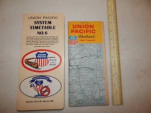 UNION PACIFIC SYSTEM TIMETABLE NO 6 EMPLOYEES ONLY 1963 1982 OPERATION HAZEL - Picture 1 of 2